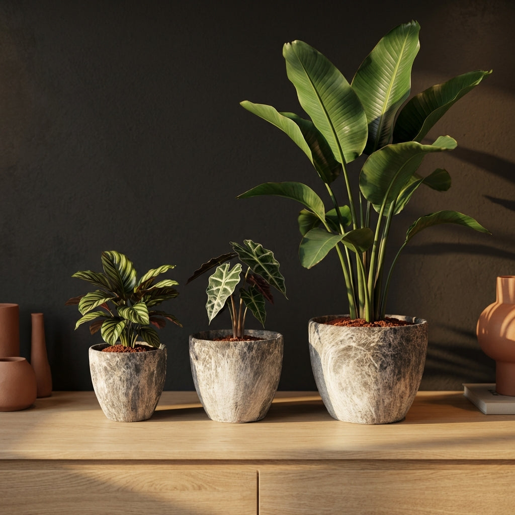 Miah Pot en céramique - Gris
