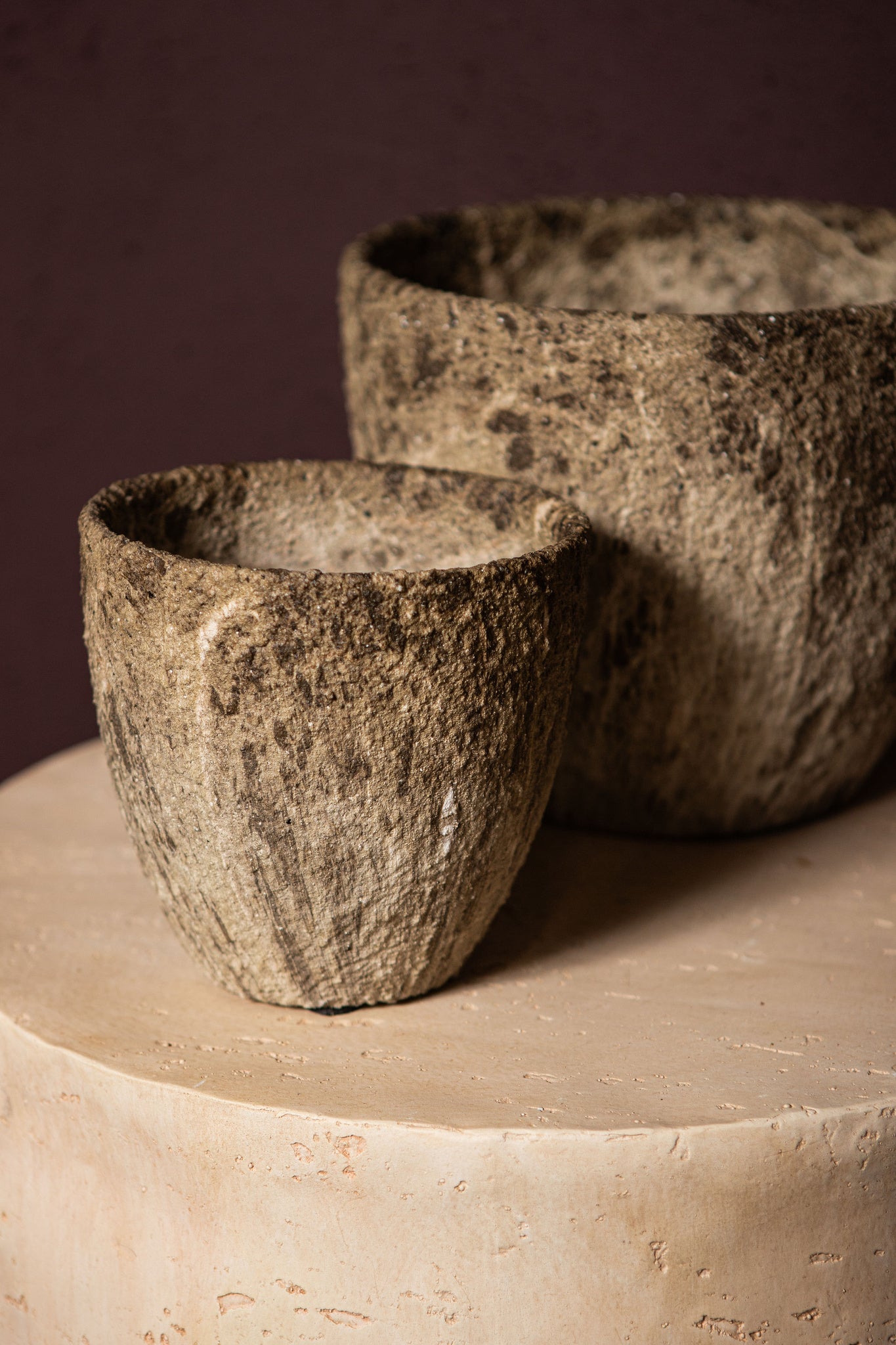 Miah Pot en céramique - Marron