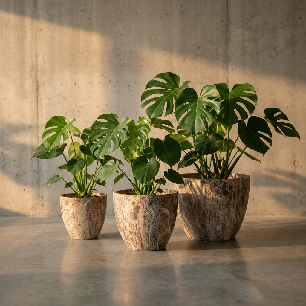 Miah Pot en céramique - Marron