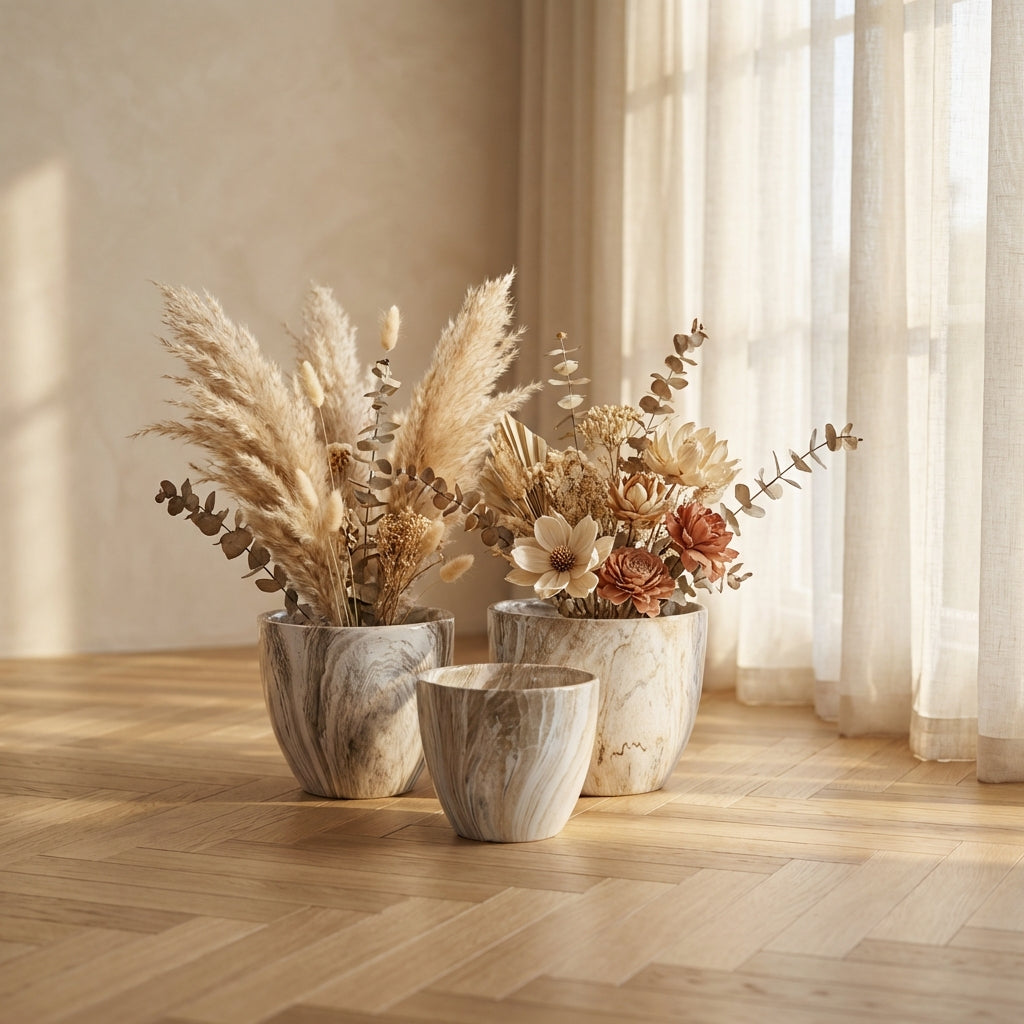 Miah Pot en céramique - Beige