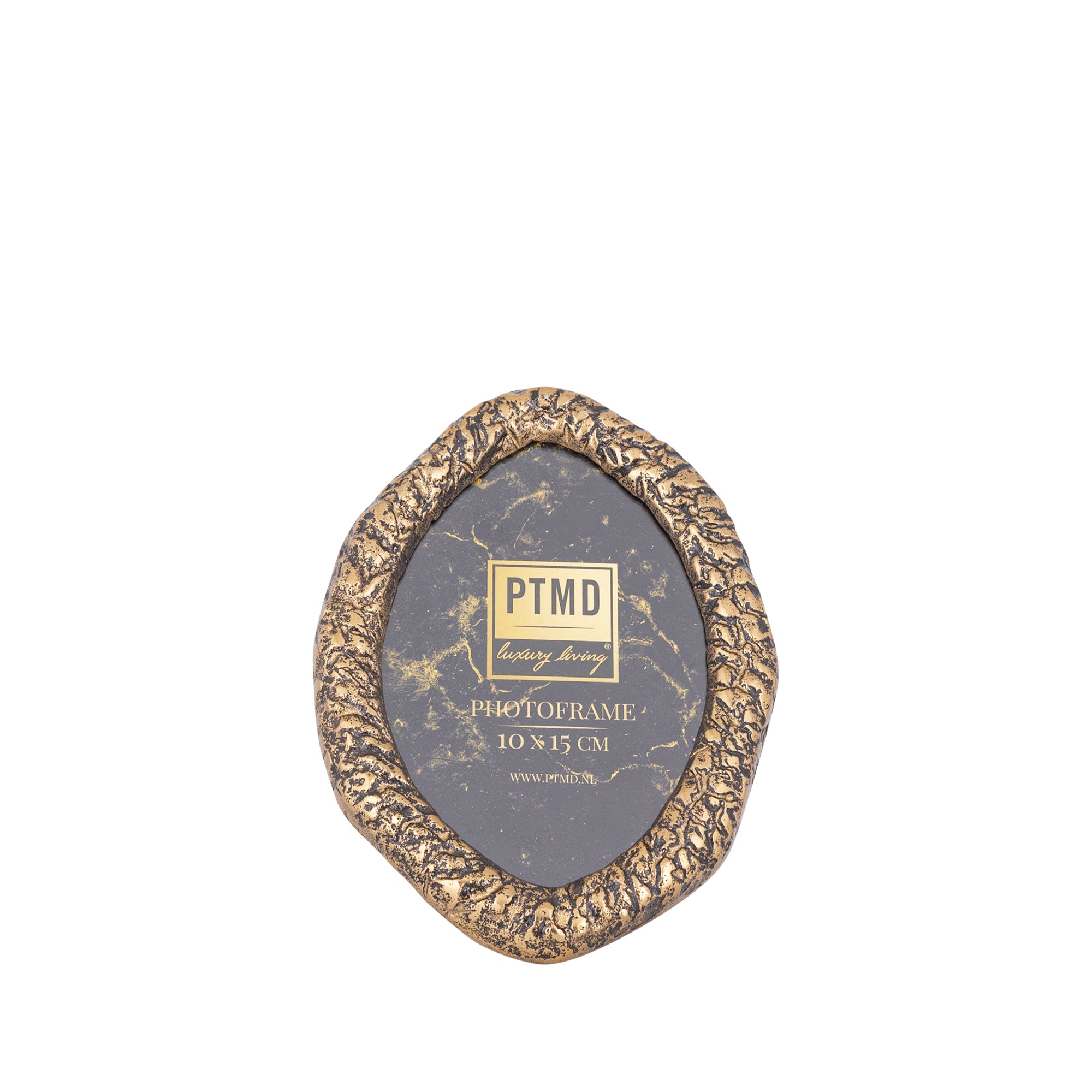 Paislie Brass casted alu photoframe oval