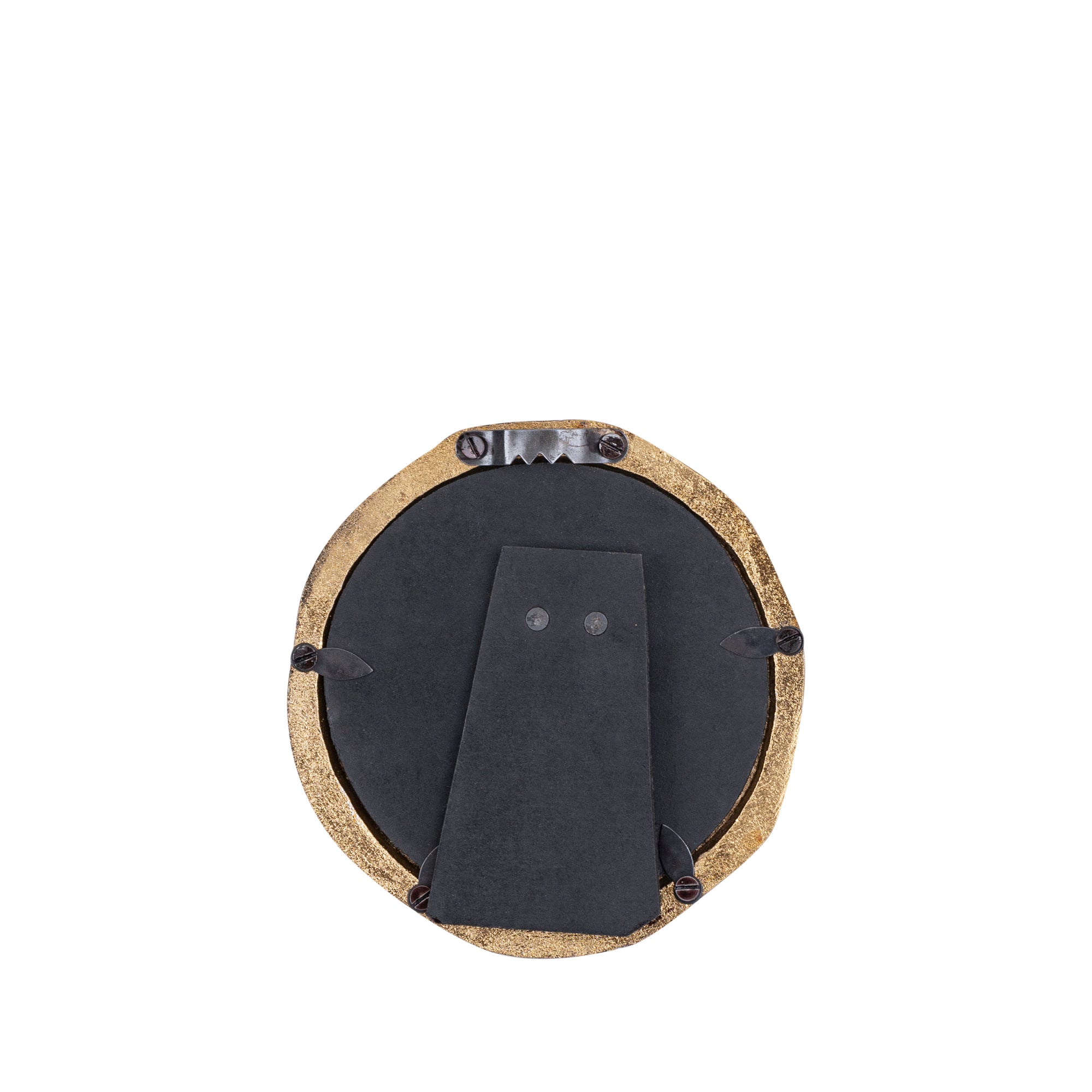 Paislie Brass casted alu photoframe round
