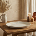 Assiette Kaylaa — Crème Porcelaine fish 36 cm