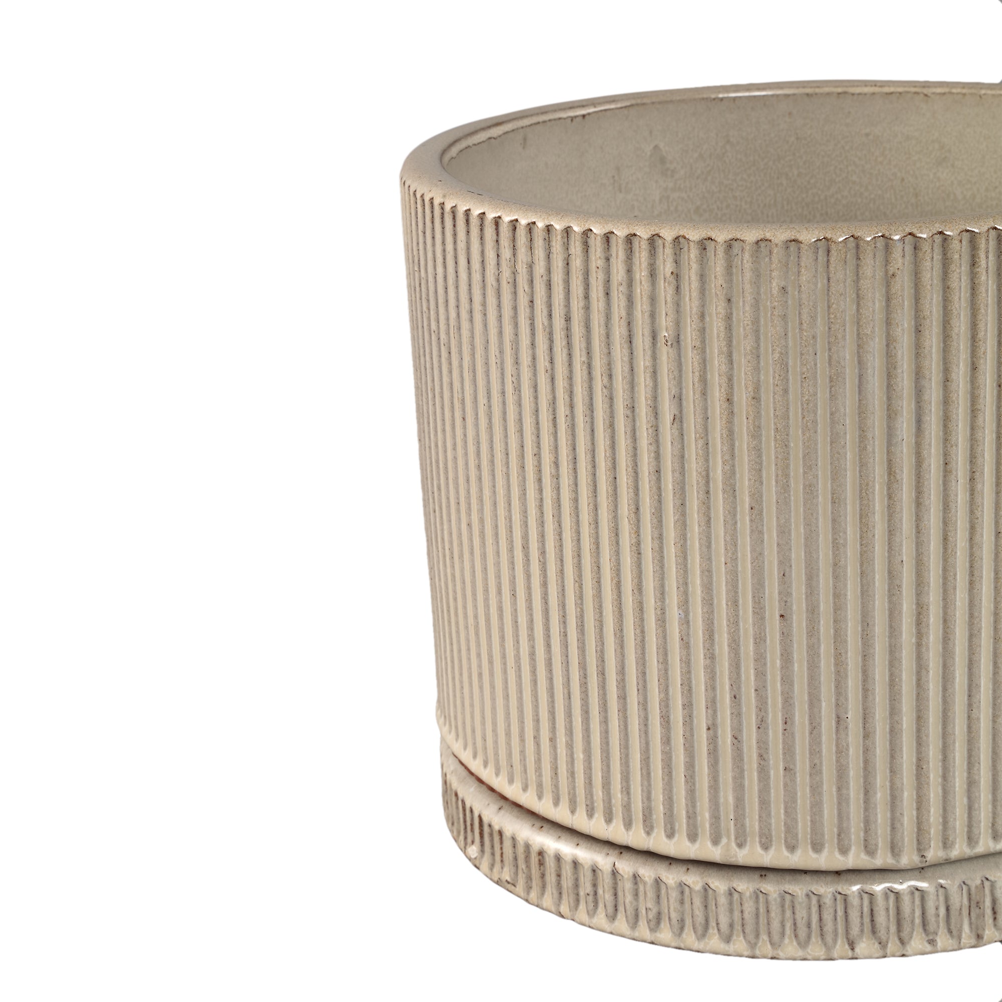 Meliya Pot en céramique - Crème