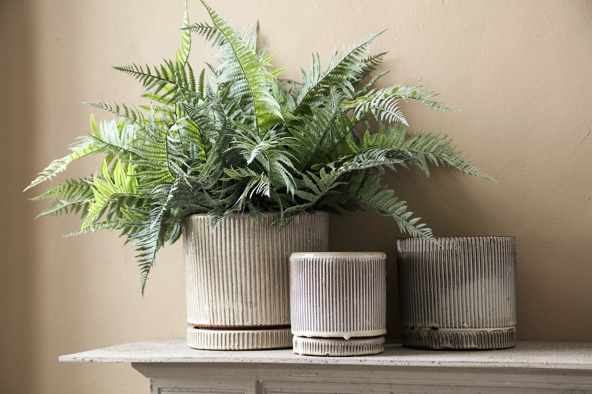 Meliya Pot en céramique - Crème