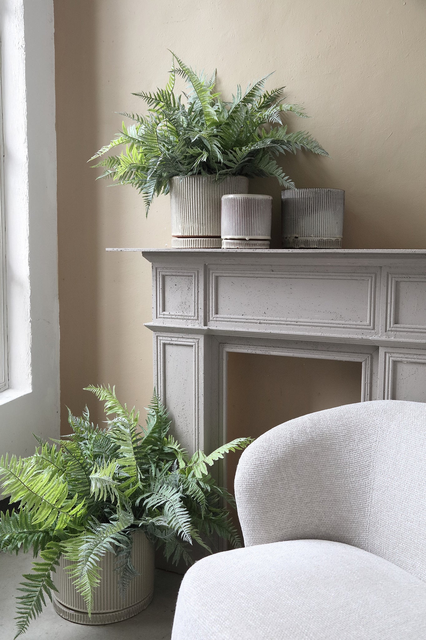 Meliya Pot en céramique - Crème