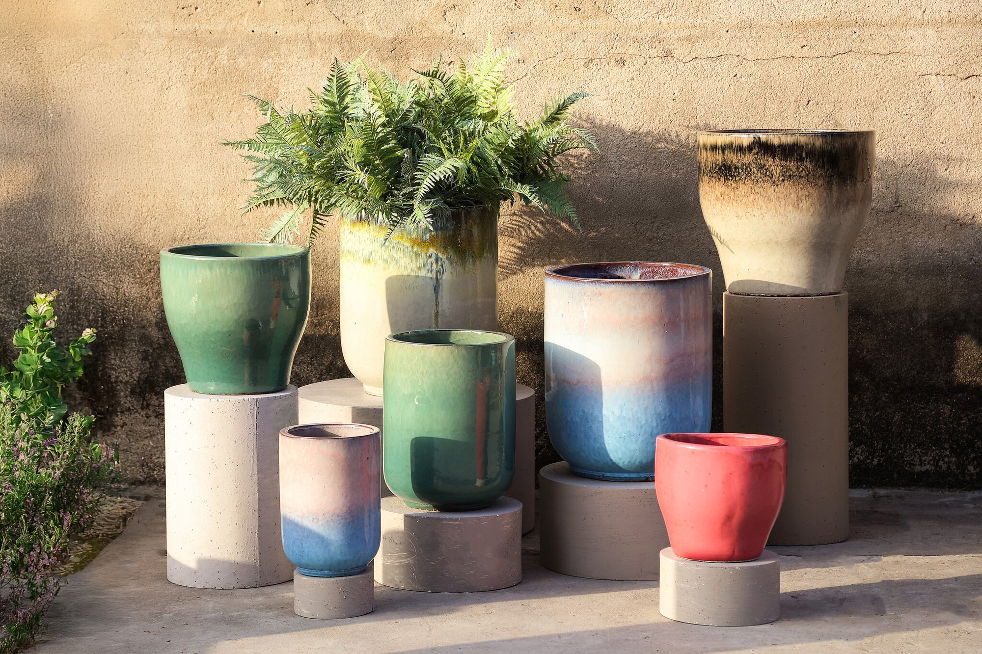 Meliya Pot en céramique - Bright Pink
