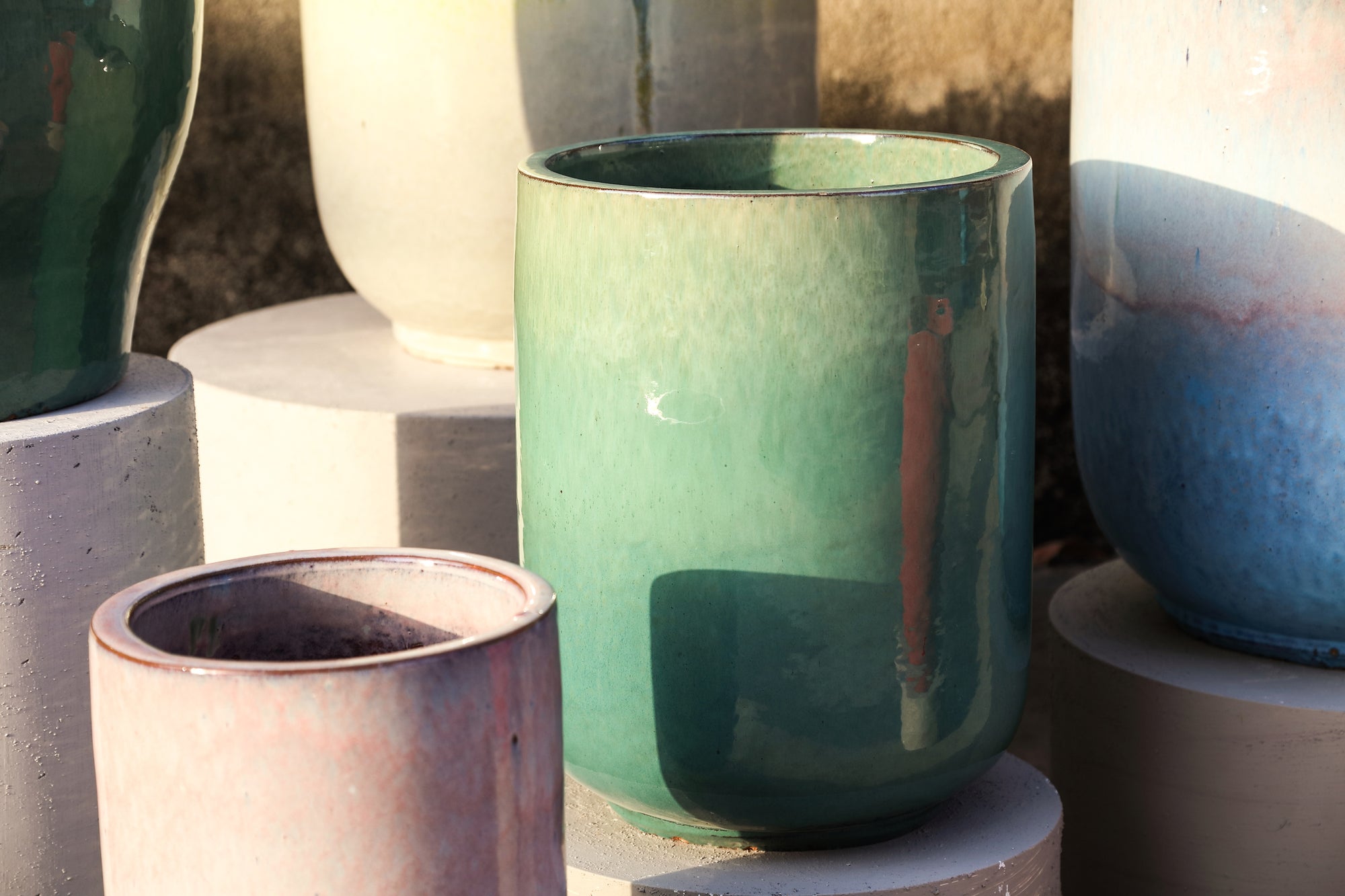 Rozay Pot en céramique - Teal