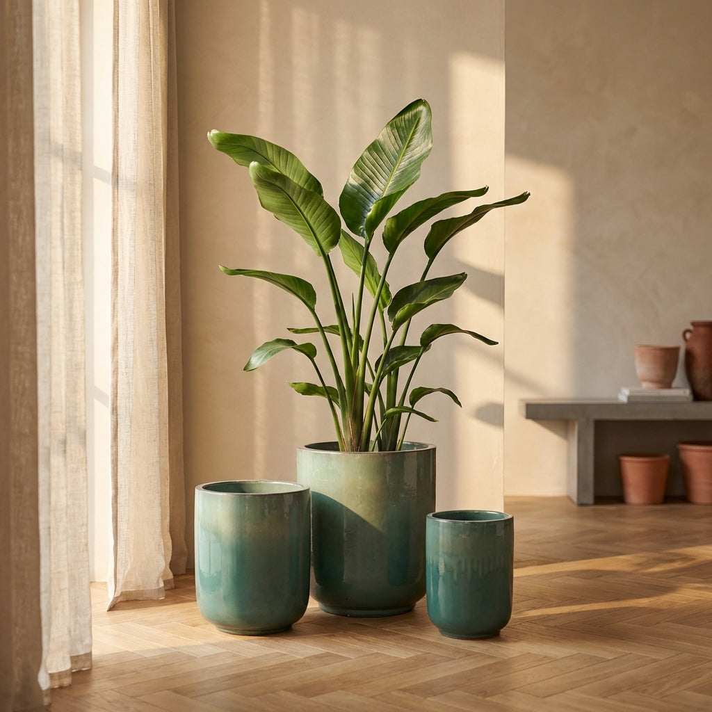 Rozay Pot en céramique - Teal