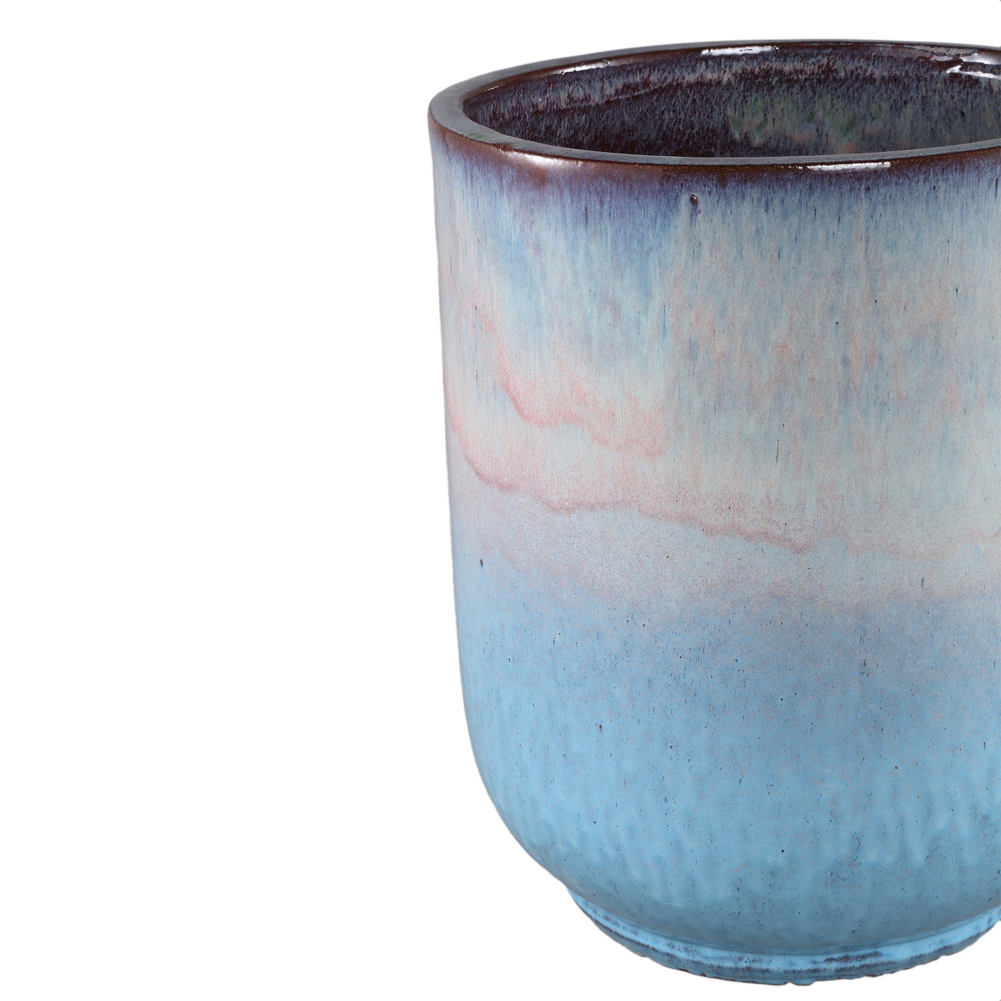 Rozay Pot en céramique - Bleu