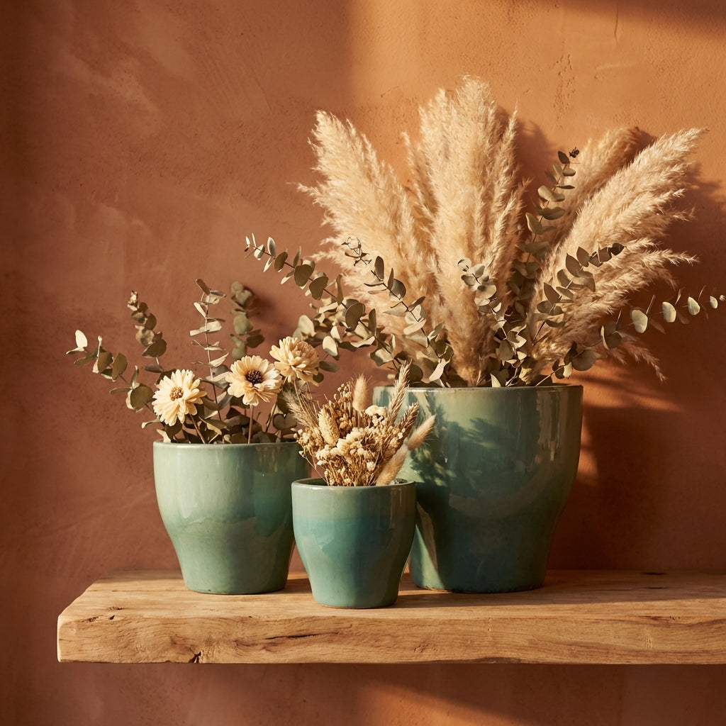 Esmarie Pot en céramique - Teal