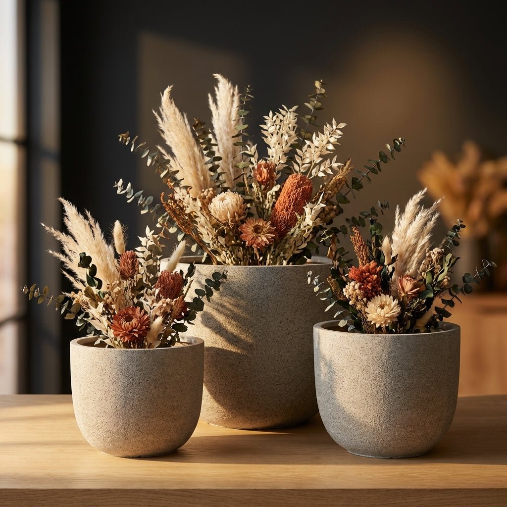 Delsey Pot en ciment - Sable