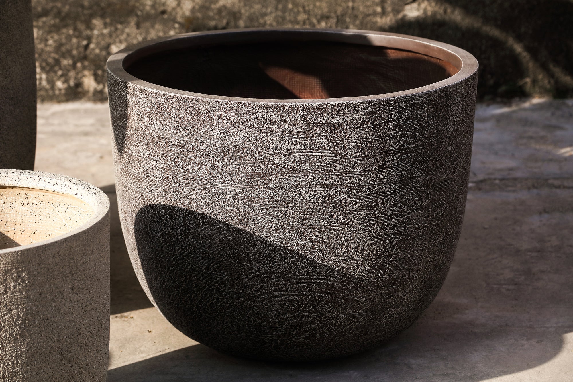 Delsey Pot en ciment - Marron