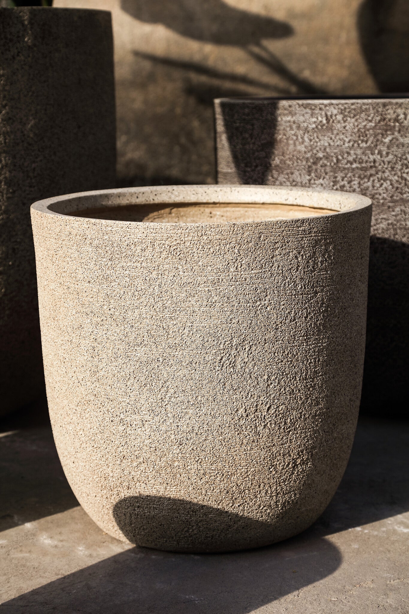 Delsey Pot en ciment - Beige