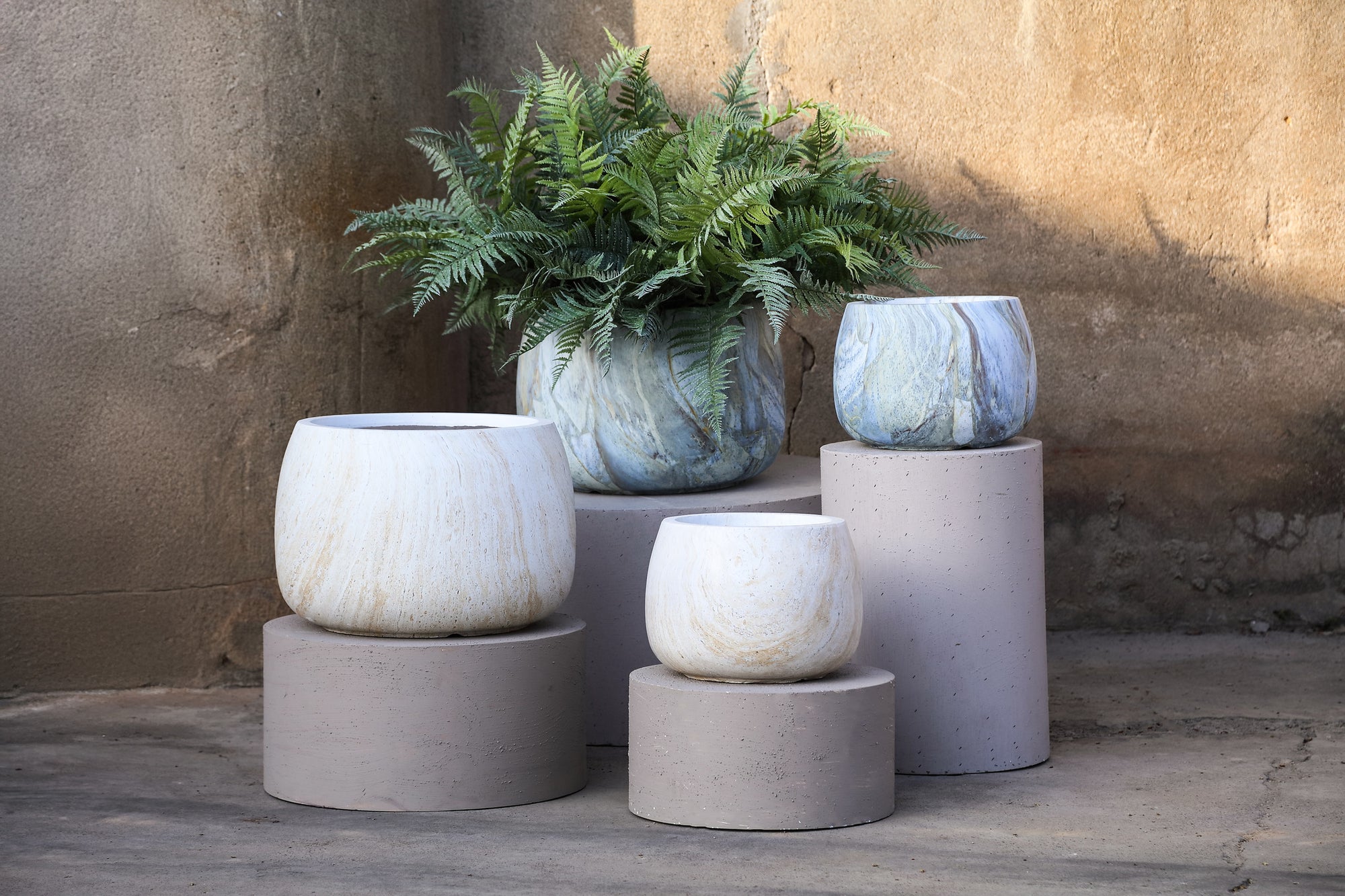 Pot Amilee — Ciment — Set complet