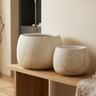 Pot Amilee — Ciment — Set de 2 — Beige