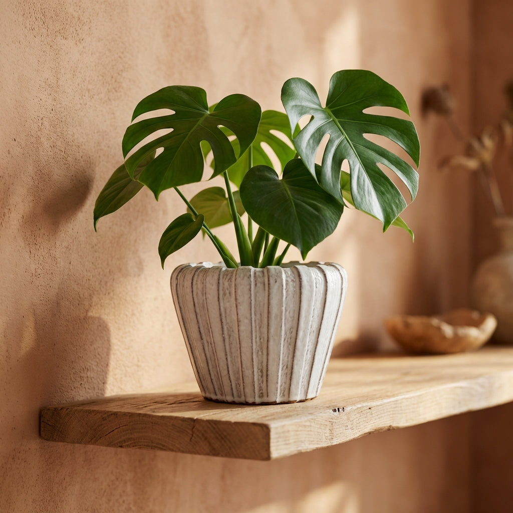Mirei Pot en céramique - Blanc