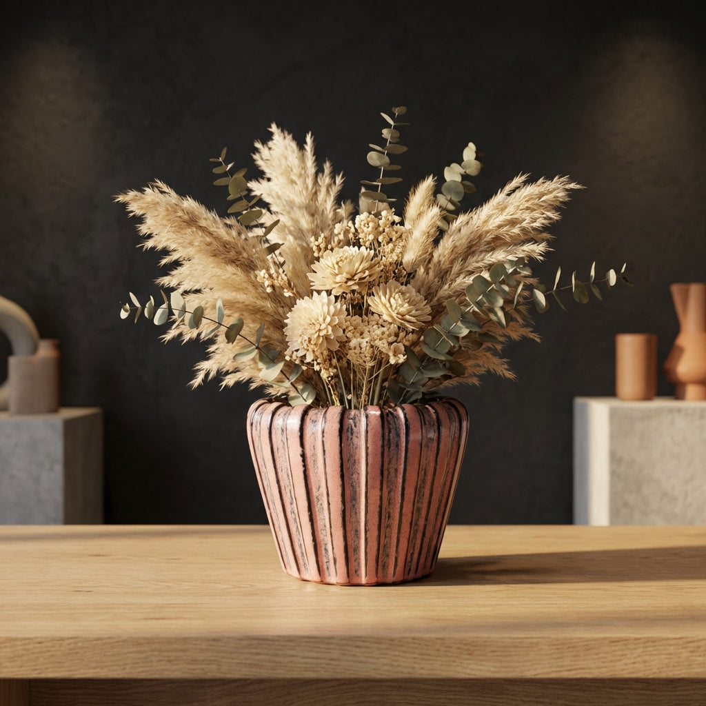 Mirei Pot en céramique - Rose