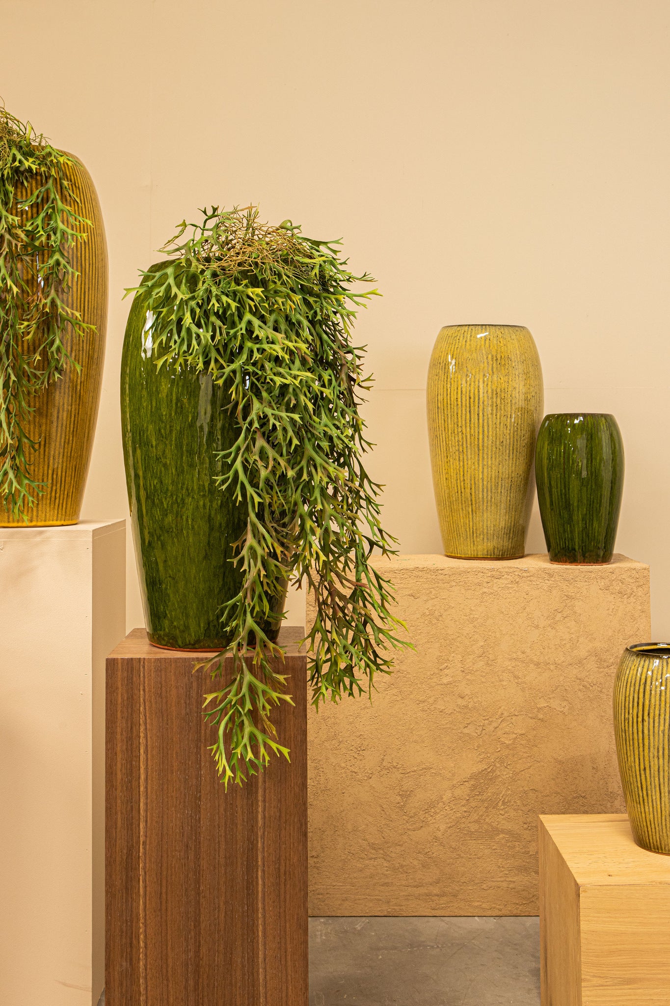 Tamica Pot en céramique - Vert foncé