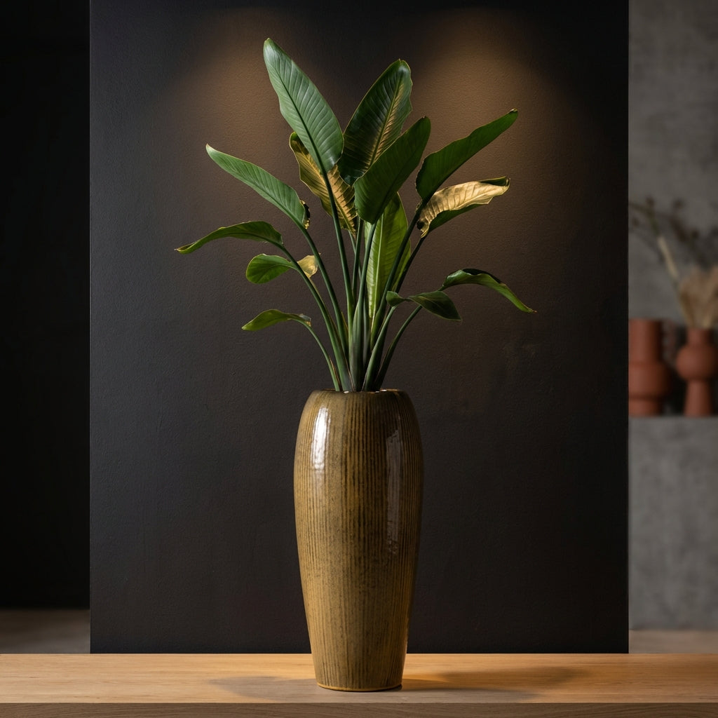 Tamica Pot en céramique - Marron foncé