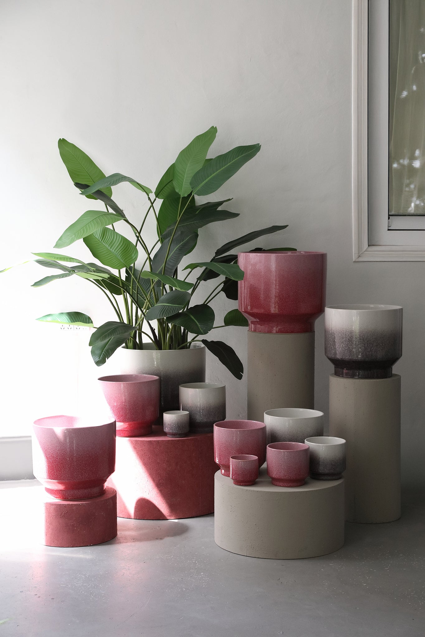 Kyer Pot en céramique - Brown, Pink