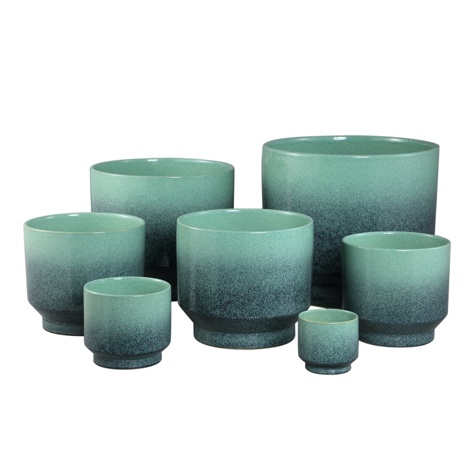 Kyer Pot en céramique - Turquoise