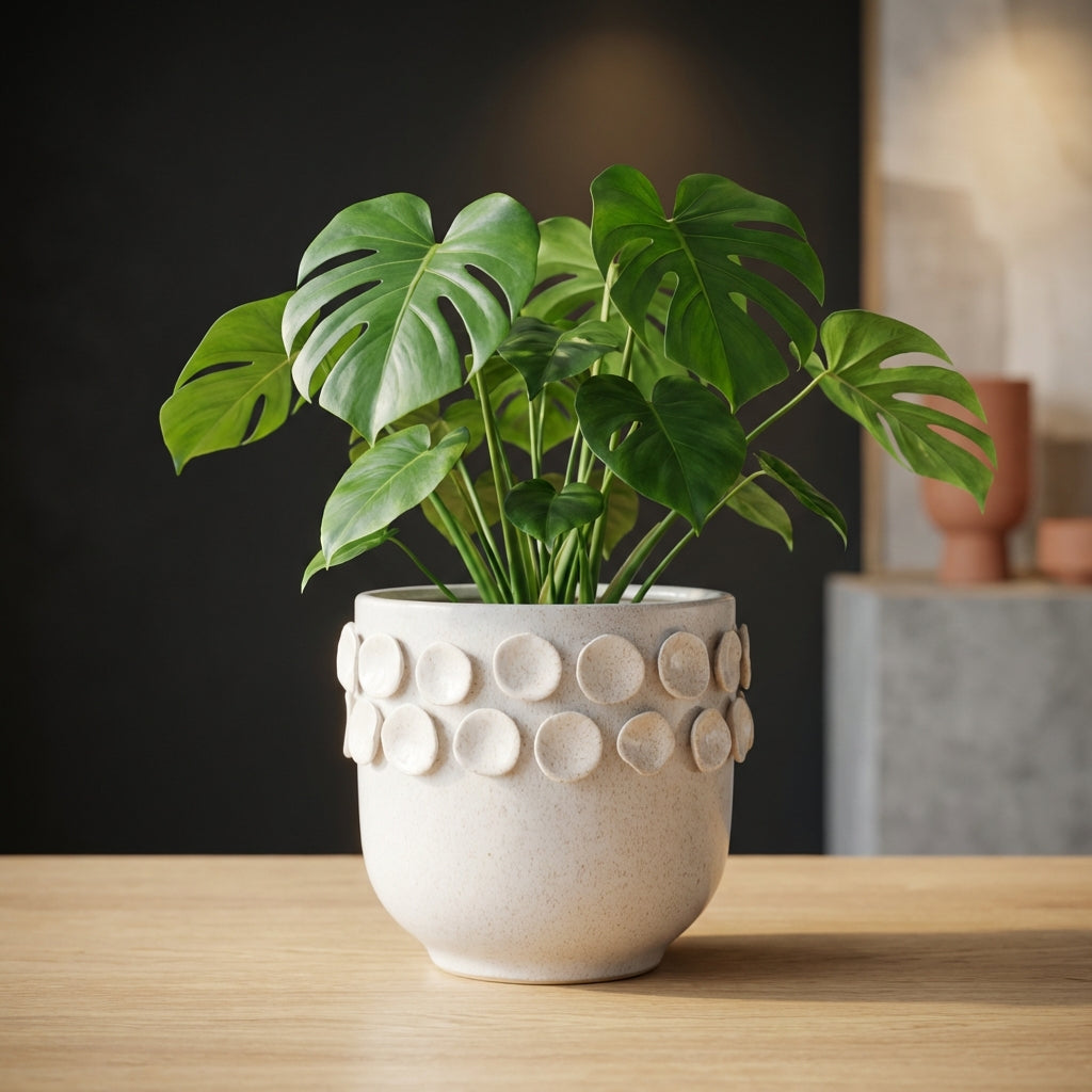Trelin Pot en céramique - Blanc