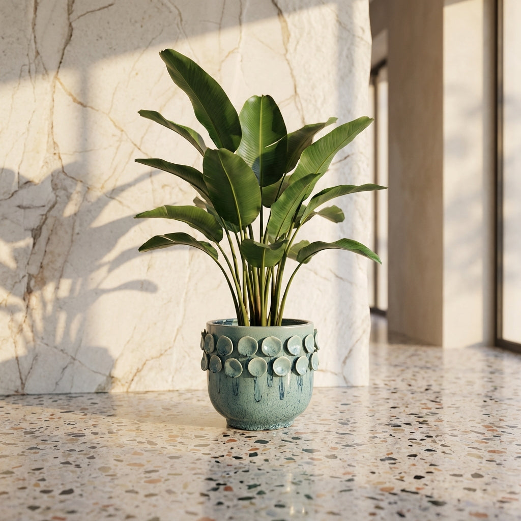 Trelin Pot en céramique - Turquoise