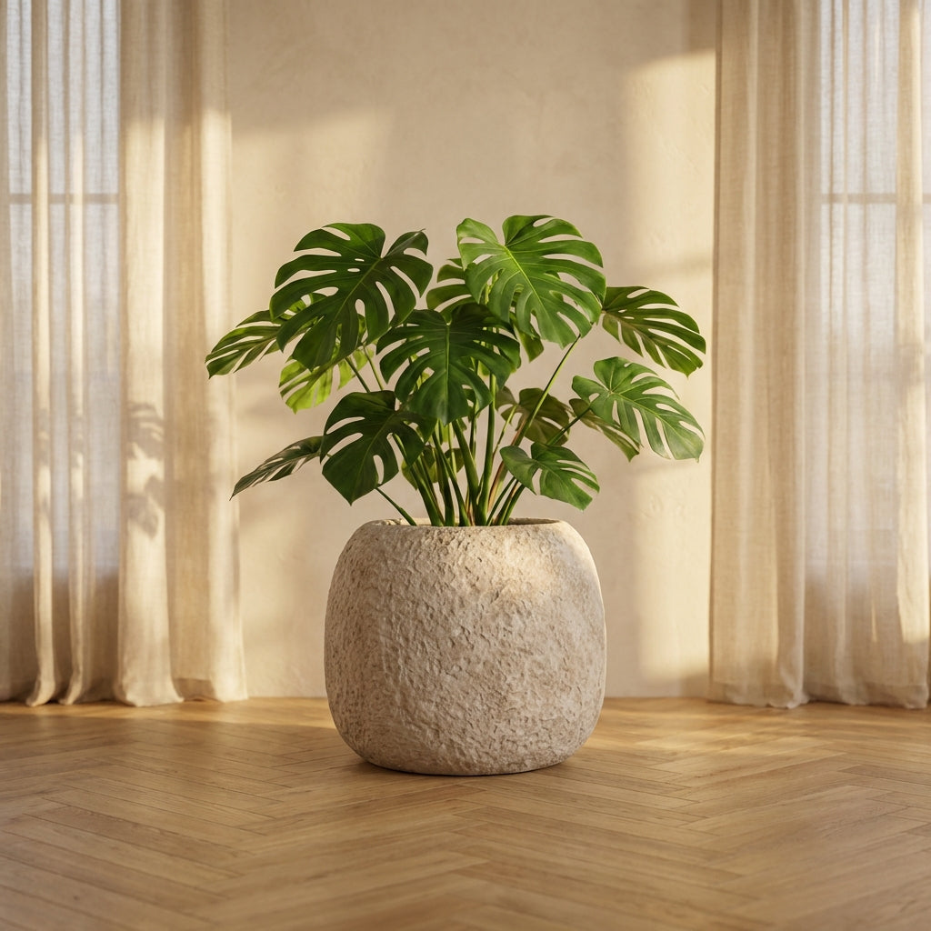 Meleyah Pot en ciment - L (55x55x46 cm)