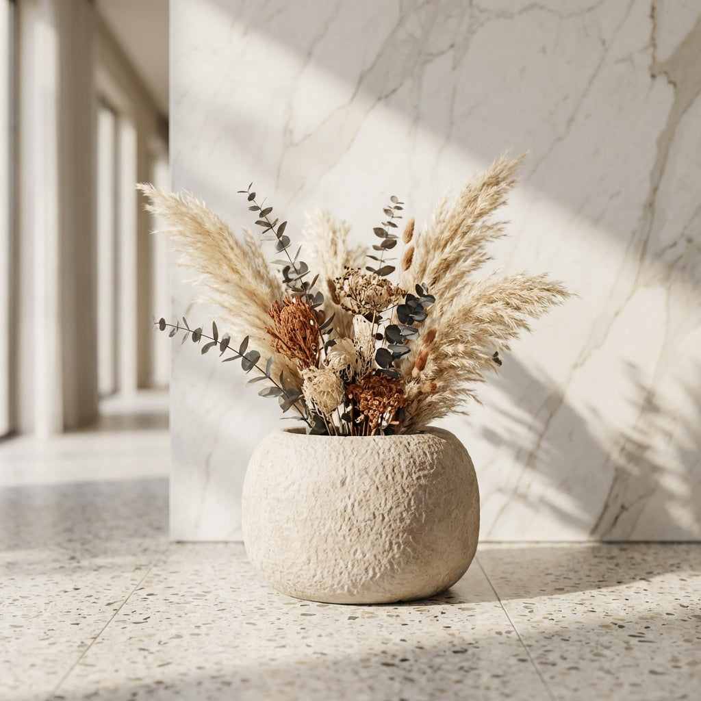 Meleyah Pot en ciment - S (54x54x35 cm)