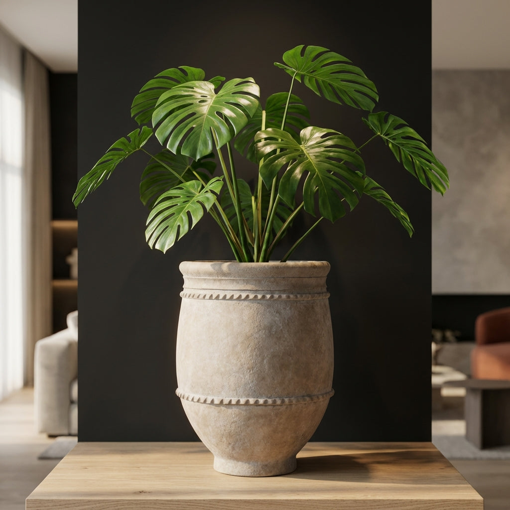 Melecia Pot en ciment - S (55x55x73 cm)