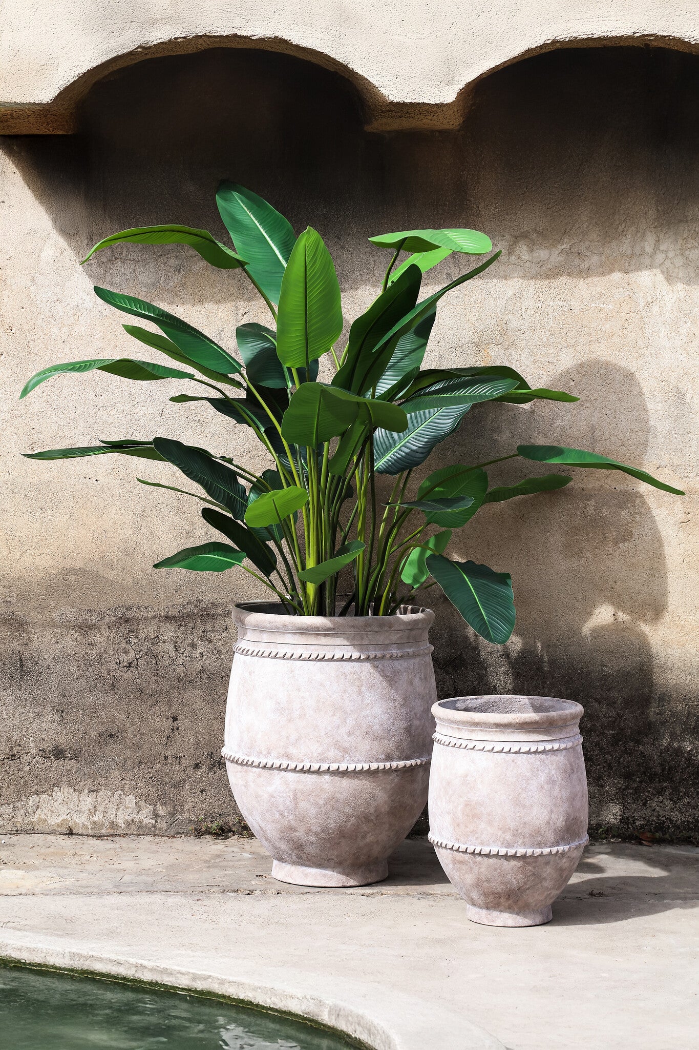 Melecia Pot en ciment - S (55x55x73 cm)