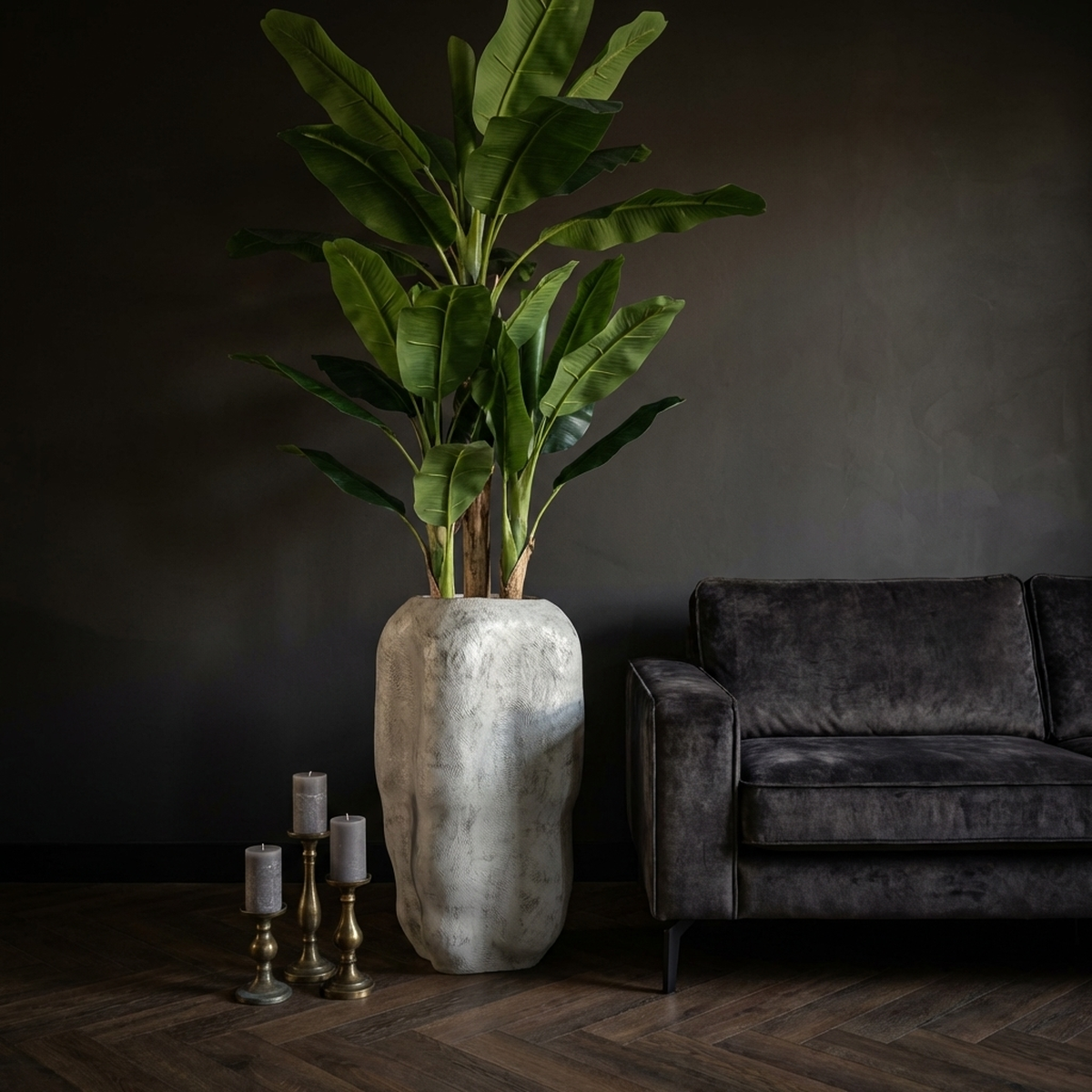 Pot Velissa — Ciment — Photo lifestyle