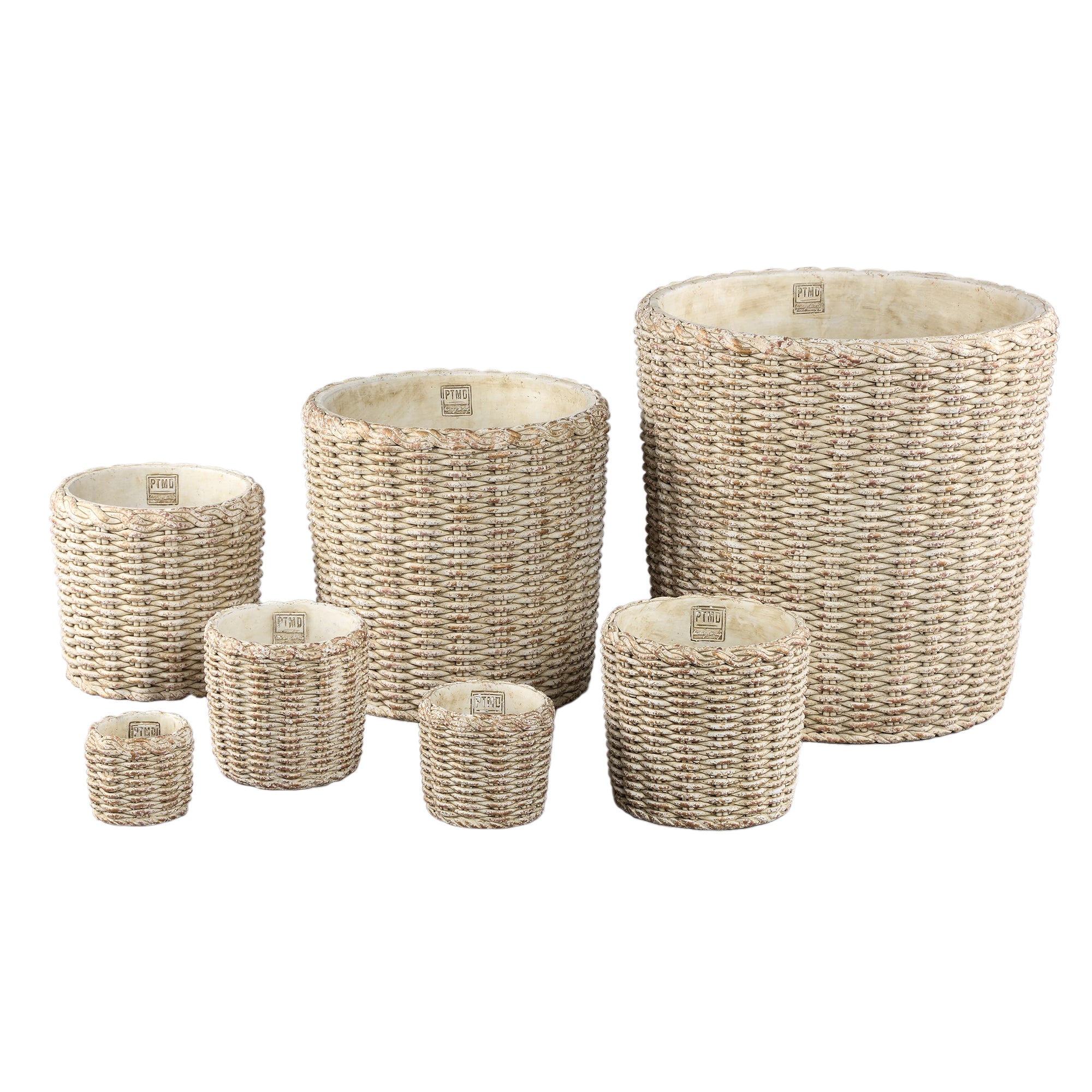 Ranel Pot en ciment - Cream