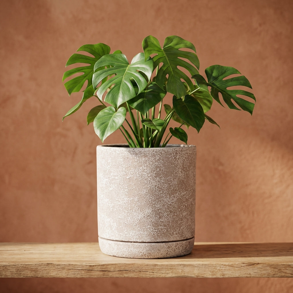 Asten Pot en ciment - Crème