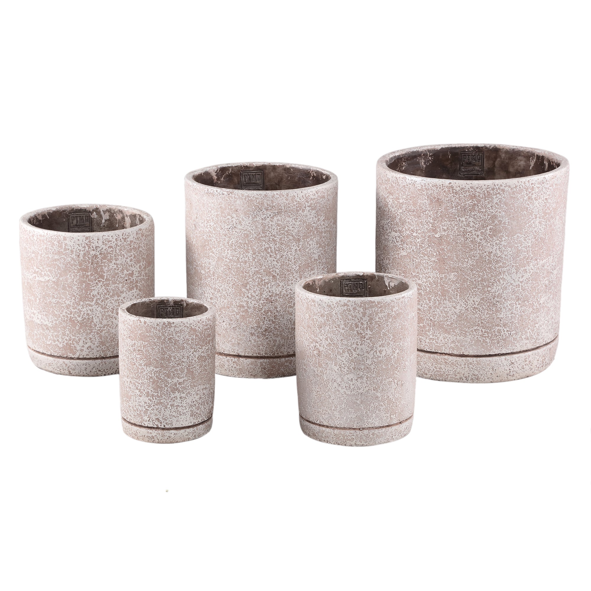Asten Pot en ciment - Crème