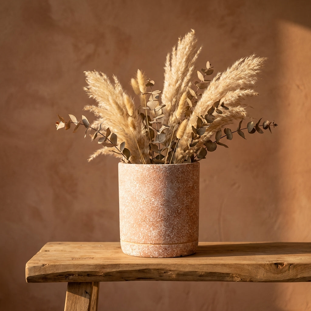 Asten Pot en ciment - Rose