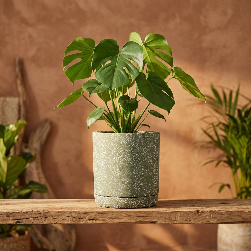 Asten Pot en ciment - Vert