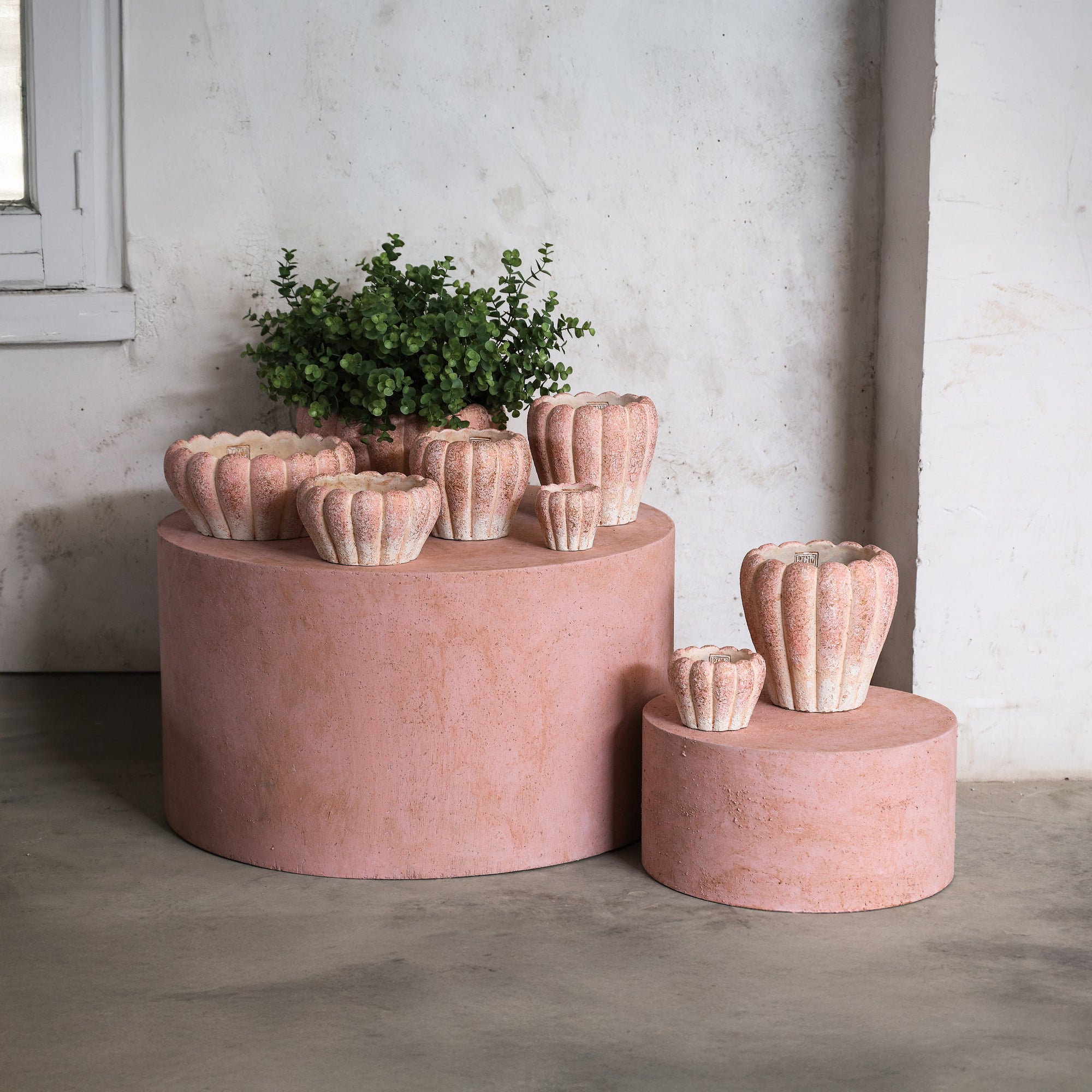 Chantile Pot en ciment - Pink