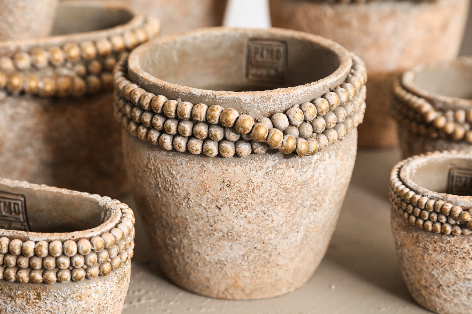 Rydel Pot en ciment - Brown