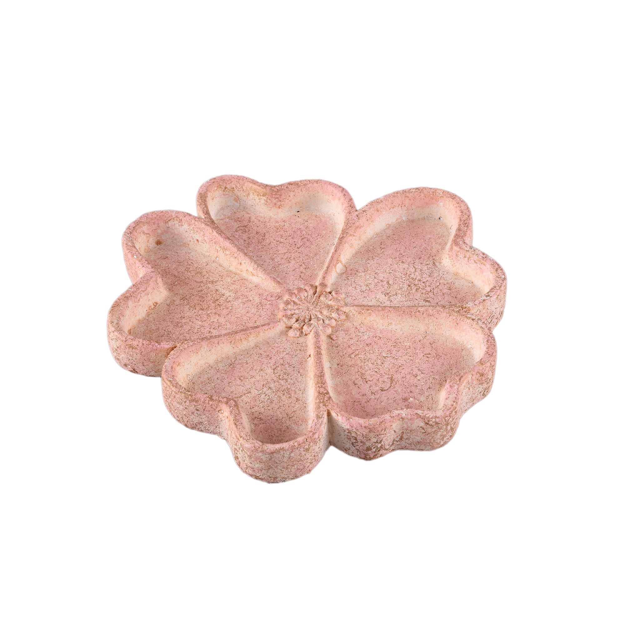 Alyzza Pink flower cement plate/ wall deco
