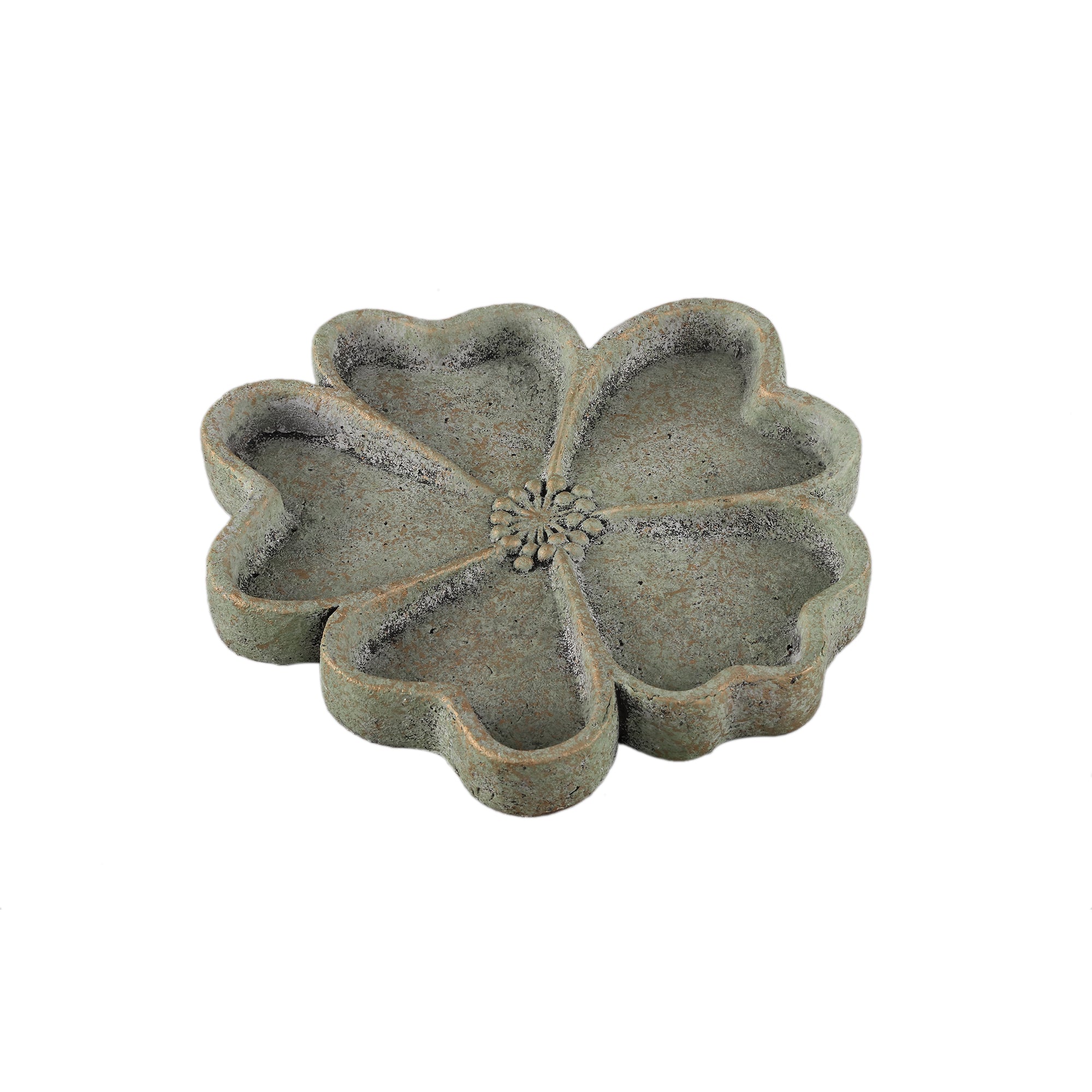 Alyzza Green flower cement plate/ wall deco