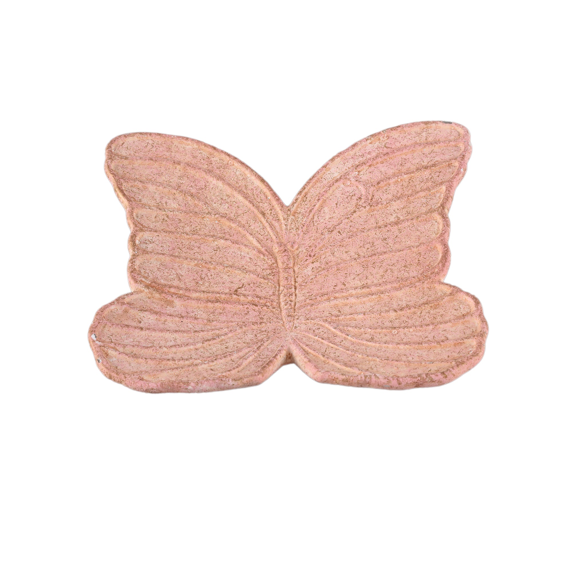 Alyzza Pink butterfly cement plate/ wall deco