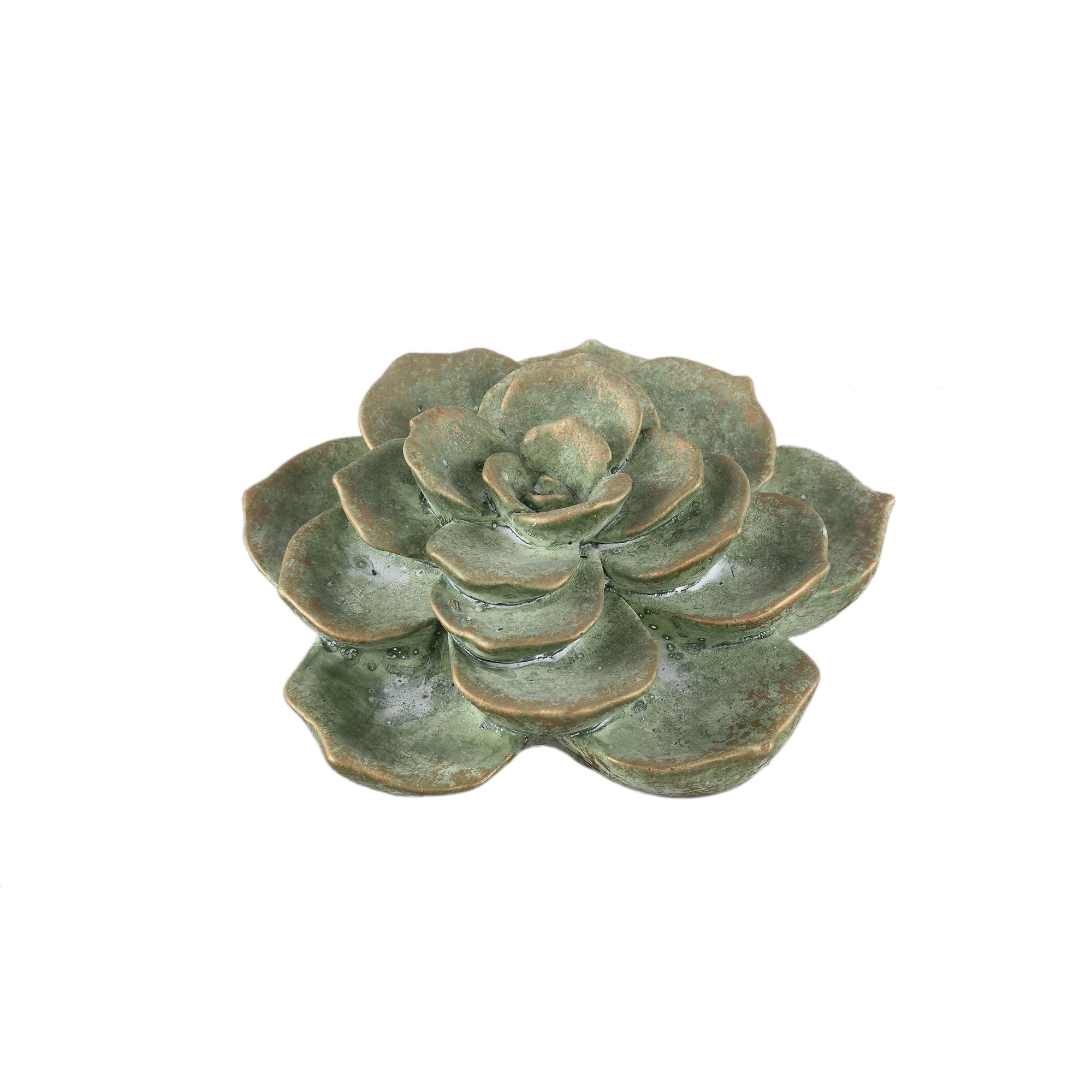 Deverly Green flower cement ornament B
