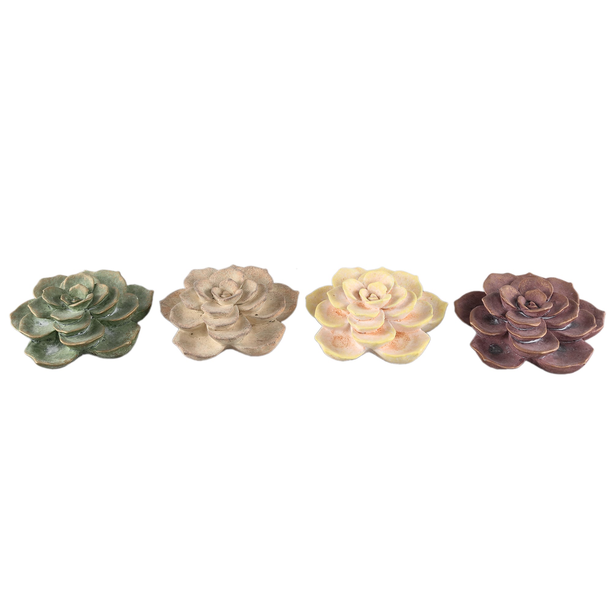 Deverly Green flower cement ornament B