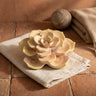 Deverly Yellow flower cement ornament B