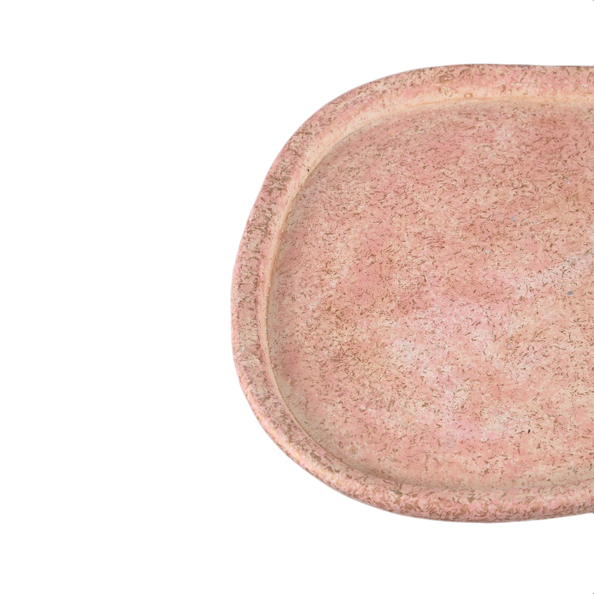 Killeen Pink organic shaped cement plate L