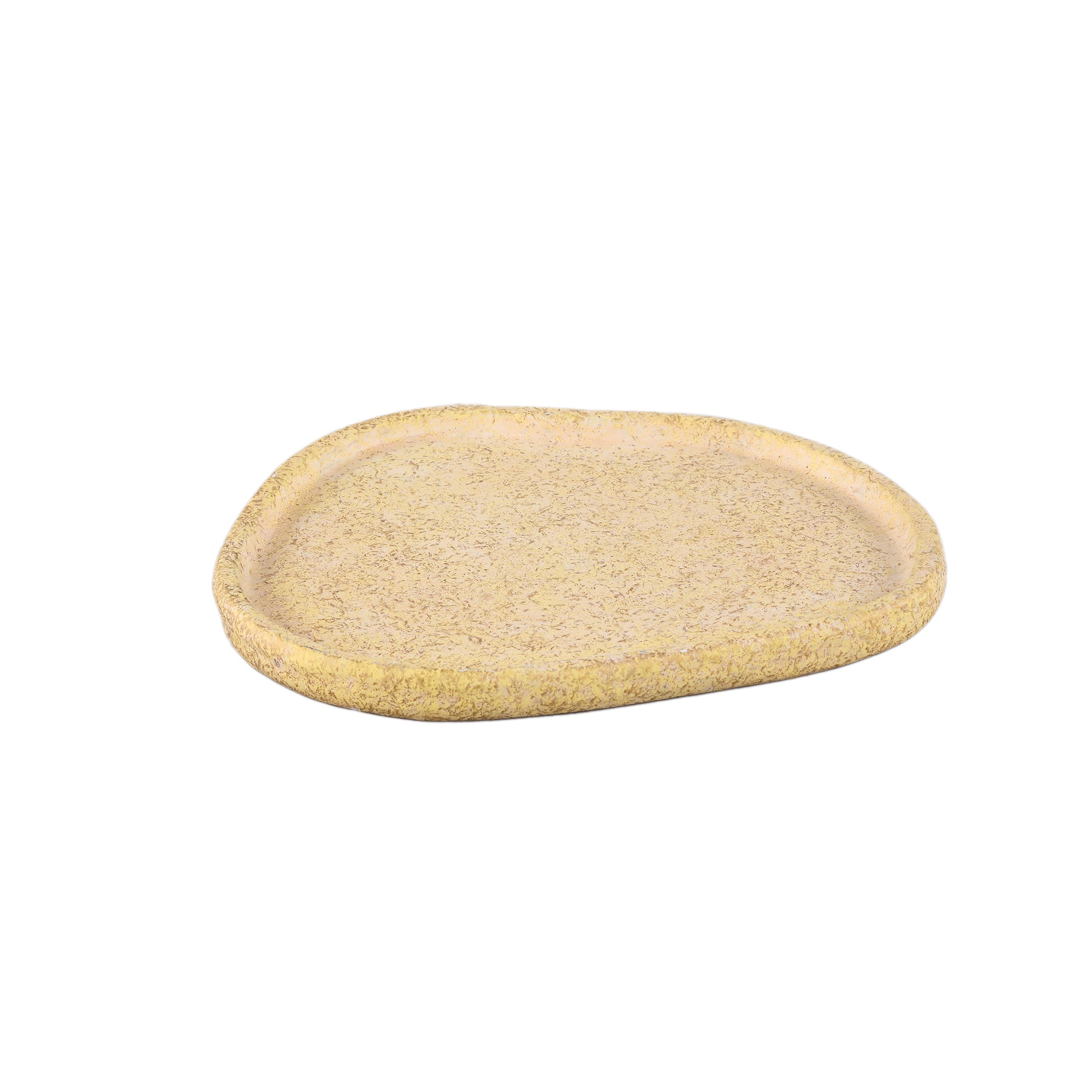 Killeen Yellow organic shaped cement plate S