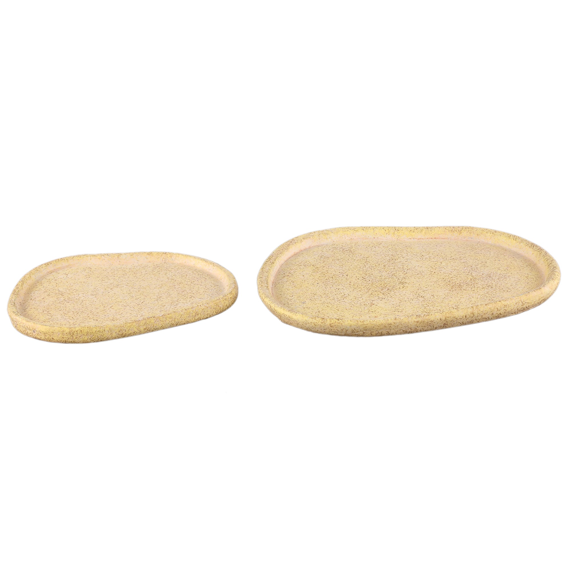 Killeen Yellow organic shaped cement plate S