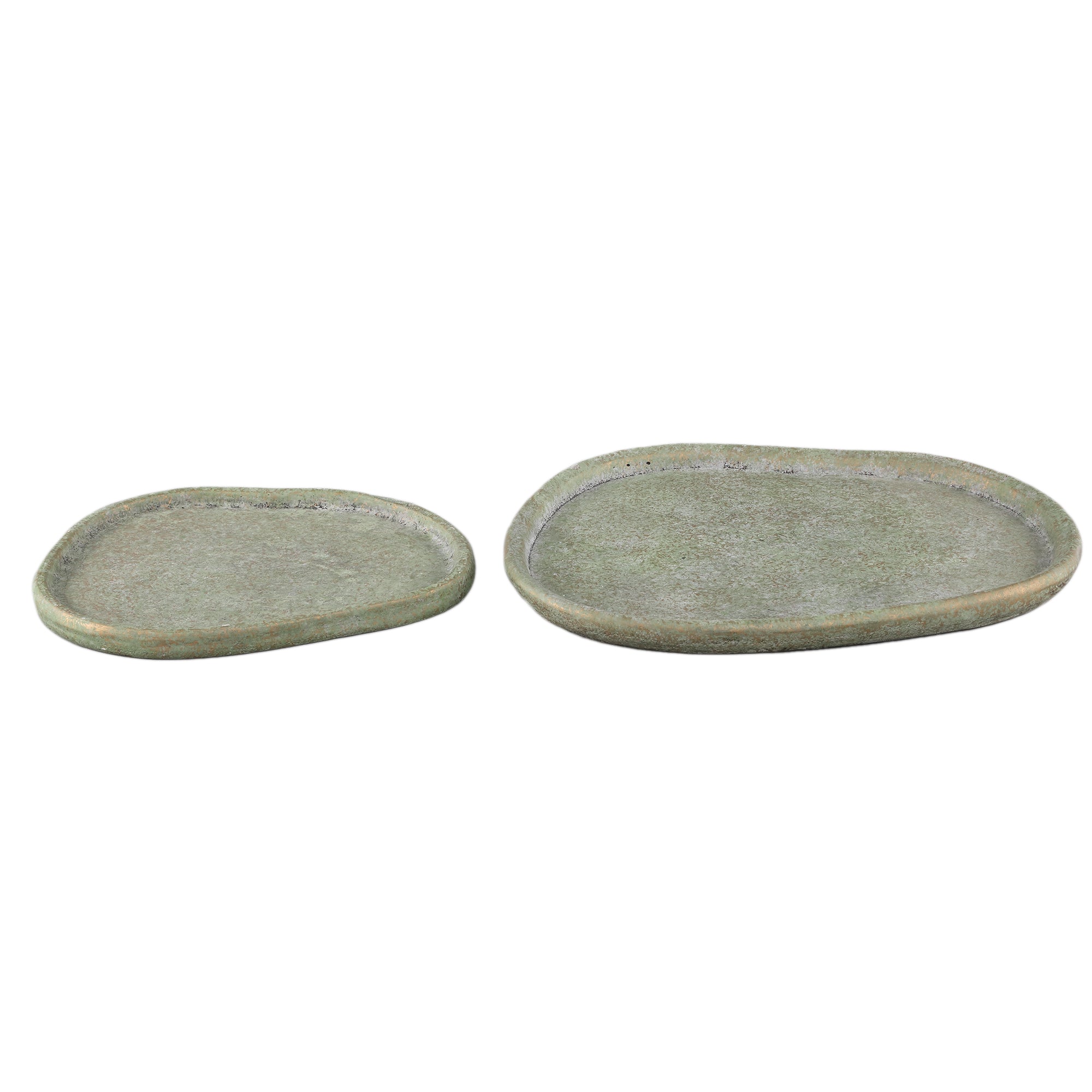 Killeen Green organic shaped cement plate L